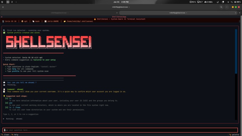 ShellSensei – screenshot 1