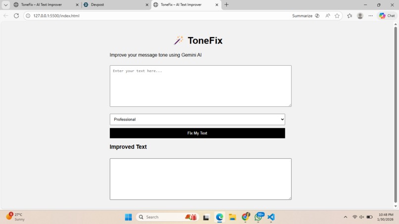 ToneFIx-Gemini – screenshot 1