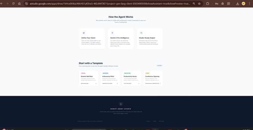 AI CONTENT SCRIPT AGENT – screenshot 4