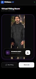 FitVision: An AR-Powered Virtual Fitting Room Experience – screenshot 5