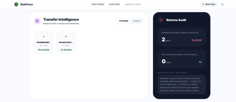 RiskParse – screenshot 4