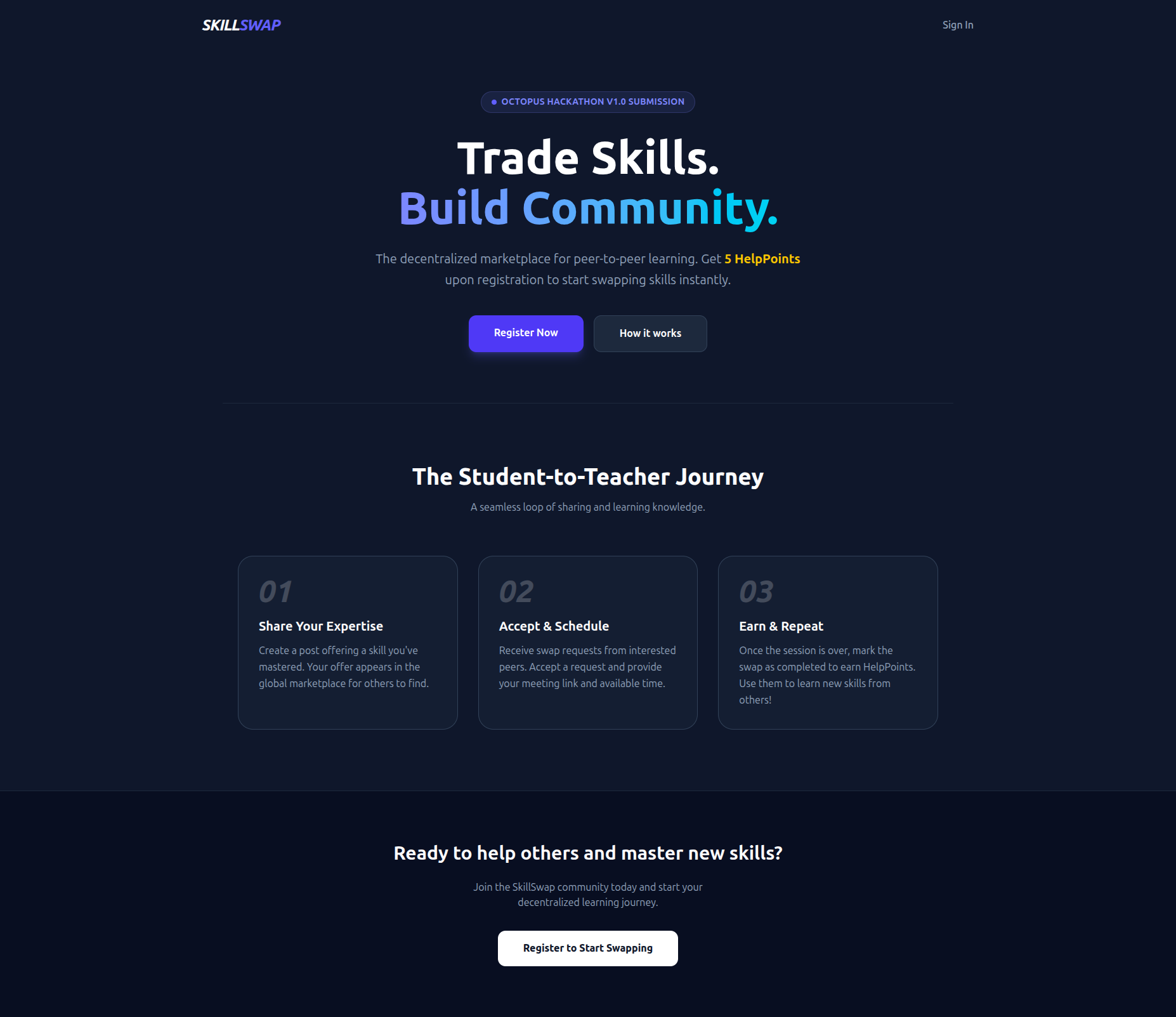 SkillSwap | Devpost