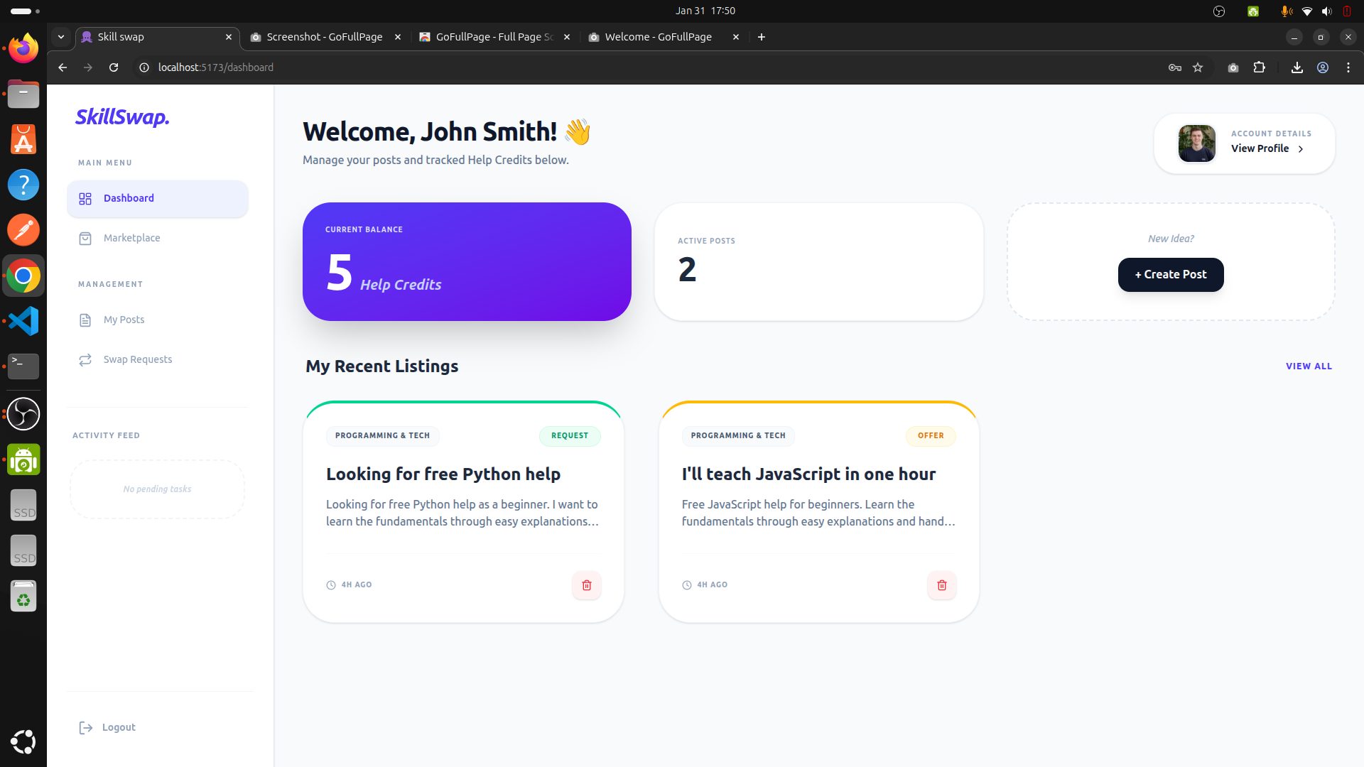 SkillSwap | Devpost