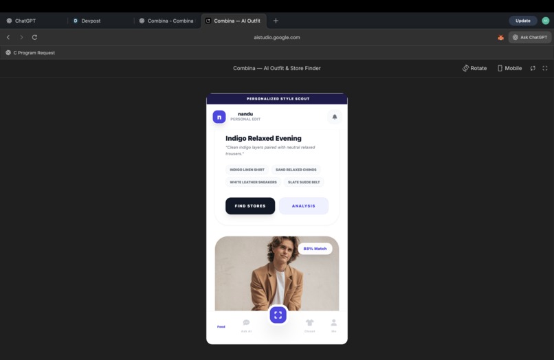 Combina – screenshot 2