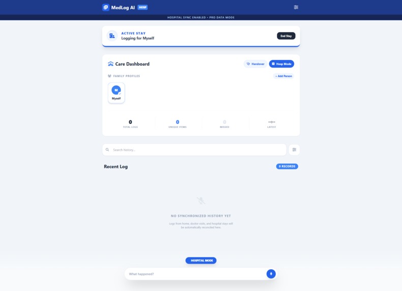 Medlog – screenshot 2