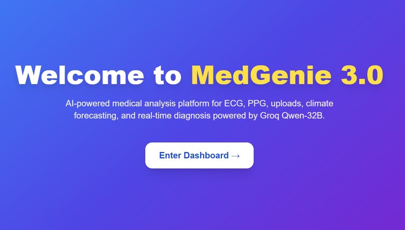 MedGenie: One Health Intelligence System – screenshot 1