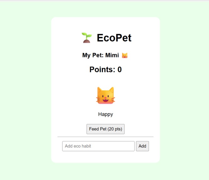 EcoPet – screenshot 1