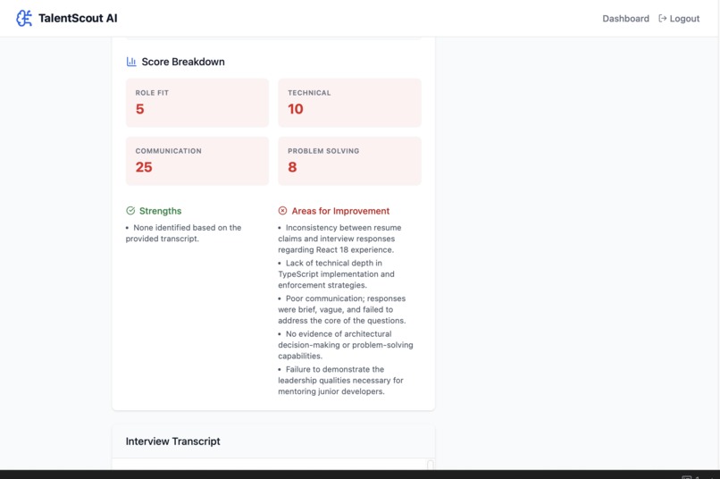 TalentScoutAI – screenshot 10