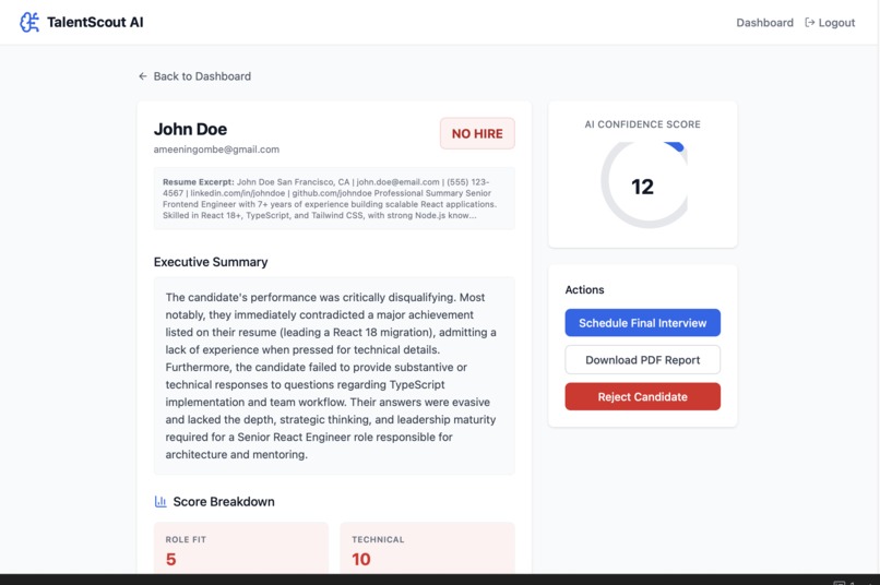 TalentScoutAI – screenshot 9