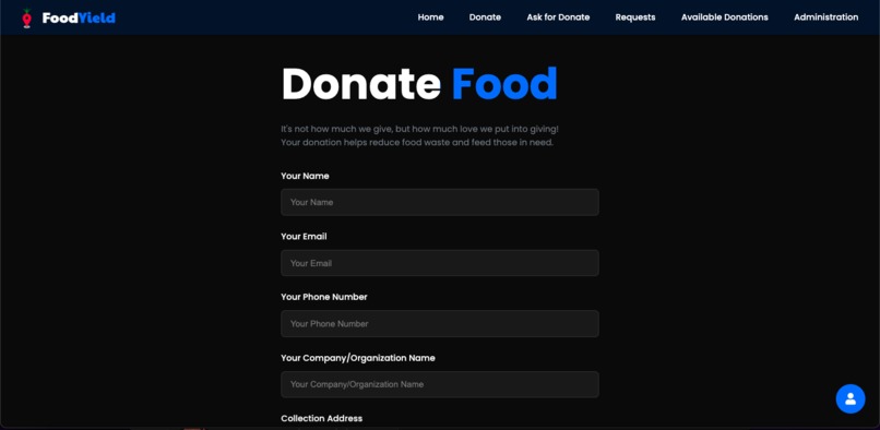 FoodYield-Reducing Food Waste With smart Solutions using AI. – screenshot 6
