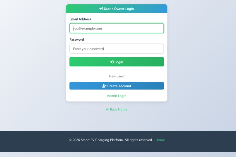 Smart EV Charging & Mobility Platform – screenshot 3