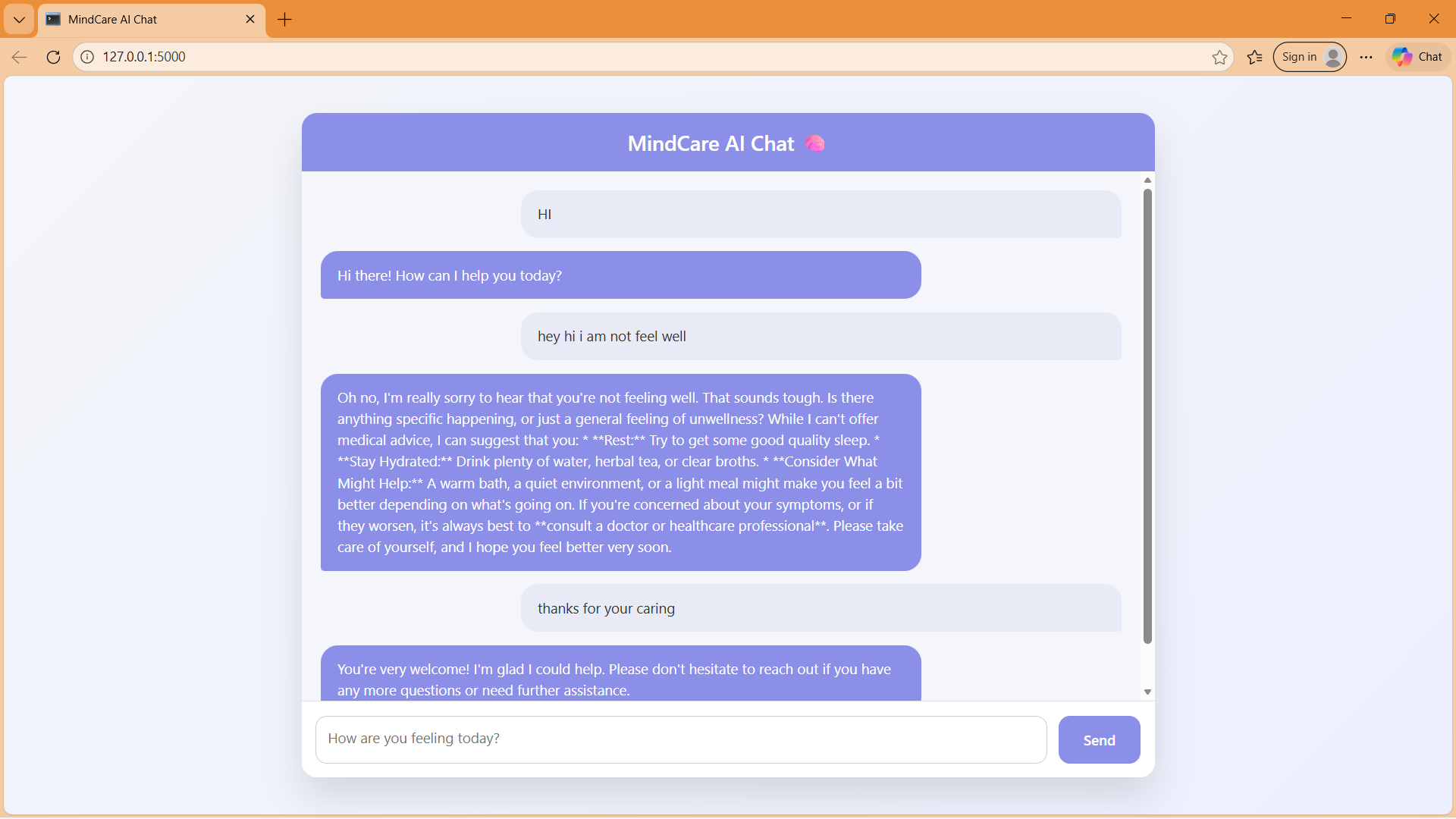 MindCare AI – An Mental Health Support Chatbot | Devpost