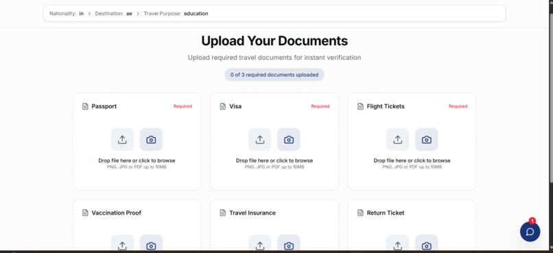 VoyageAI – Smart Travel Planning and Border Assistant – screenshot 2
