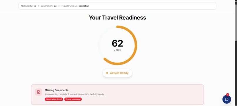 VoyageAI – Smart Travel Planning and Border Assistant – screenshot 3