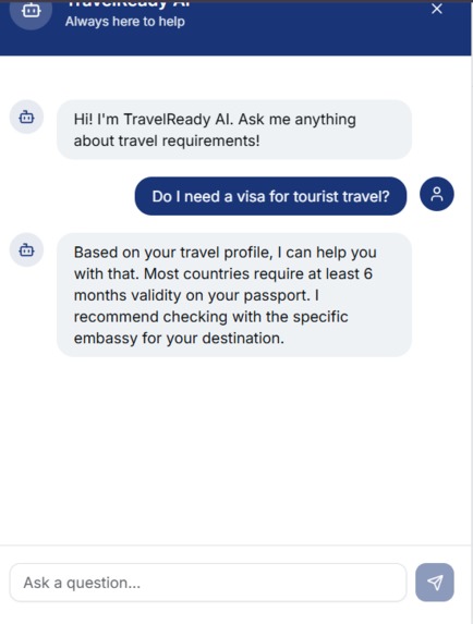 VoyageAI – Smart Travel Planning and Border Assistant – screenshot 5