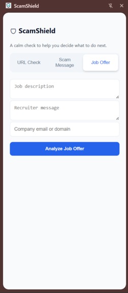ScamShield-Extension – screenshot 1