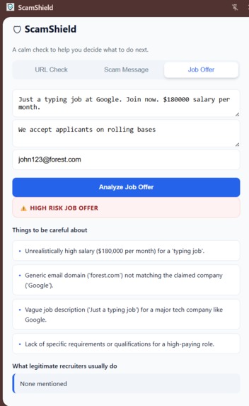 ScamShield-Extension – screenshot 5