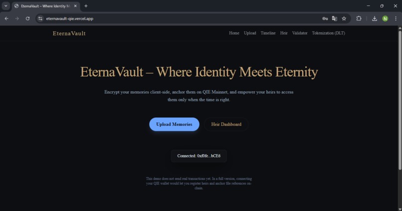 EternaVault – screenshot 1