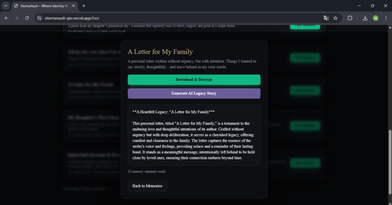 EternaVault – screenshot 6
