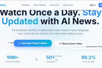 Watch Once, Know Everything - Al-virtual news anchor
