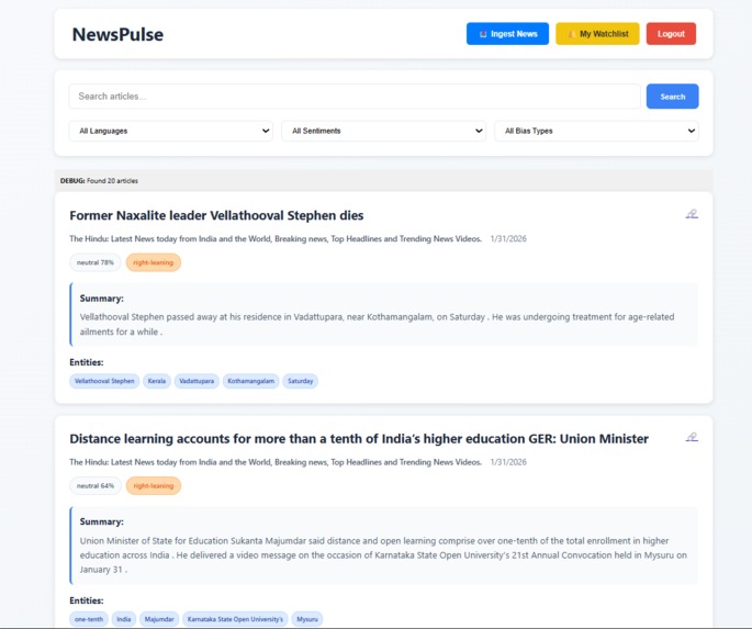 NewsPulse – screenshot 2