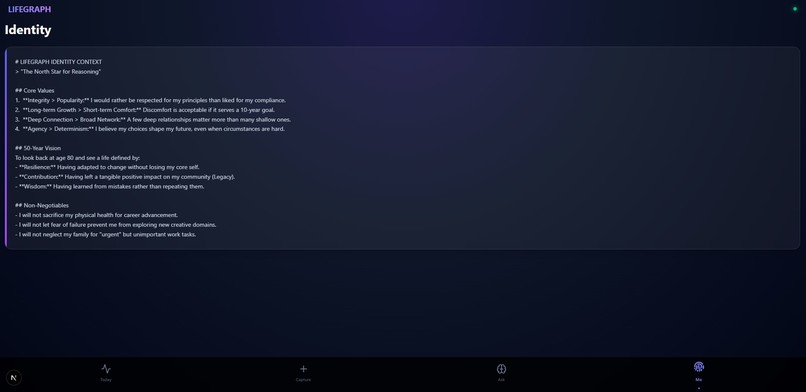 LIFEGRAPH – screenshot 3