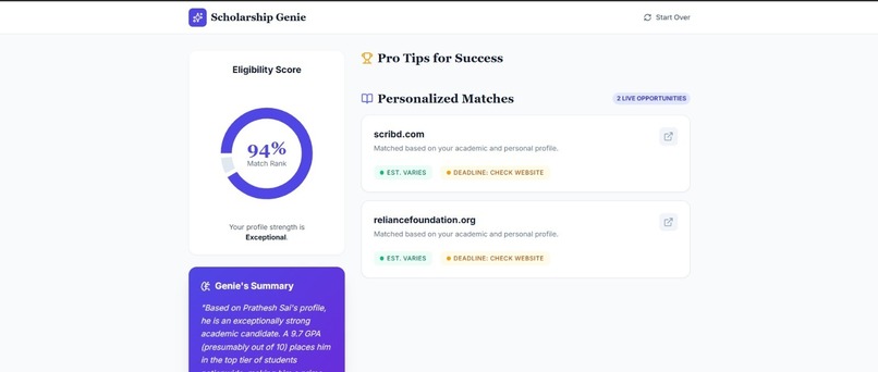 Scholarship Genie – screenshot 1