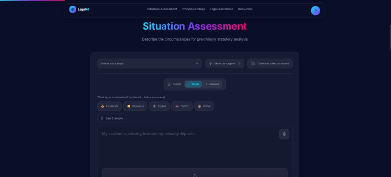 Lumina Legal — AI-Powered Indian Legal Assistant – screenshot 2