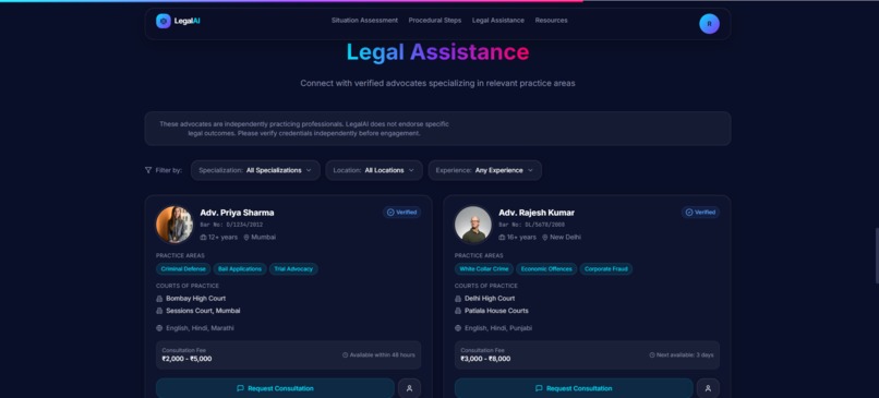 Lumina Legal — AI-Powered Indian Legal Assistant – screenshot 4