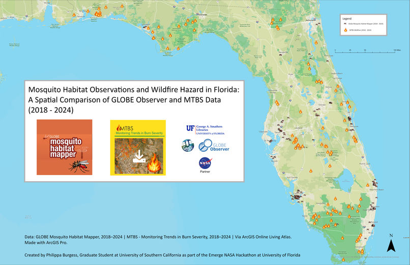 Mosquito Habitat Observations and Wildfire Hazard in Florida – screenshot 1