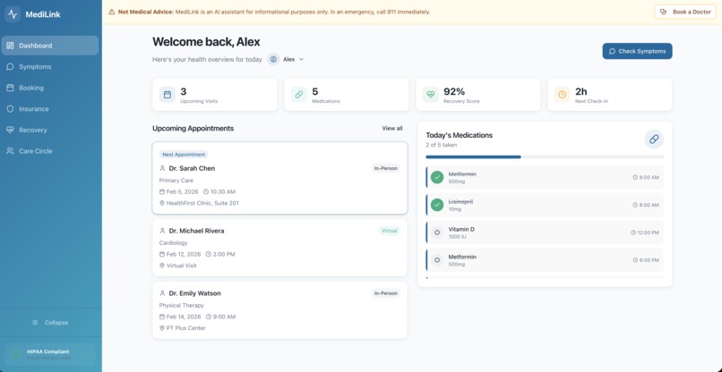 MediLink Healthcare Companion – screenshot 2