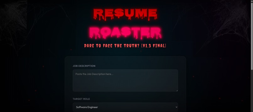 Resume Roaster AI – Dare to Face the Truth – screenshot 1