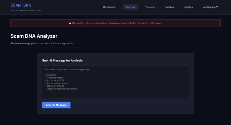 Scam-DNA – screenshot 2