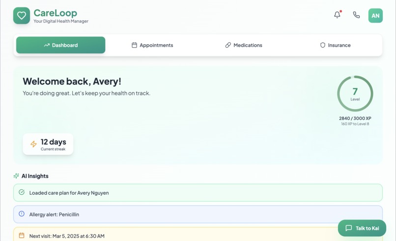 CareLoop – screenshot 1