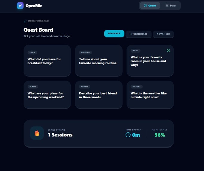 OpenMic – screenshot 2