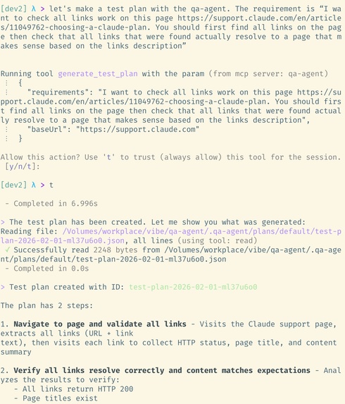 QA Agent – screenshot 2