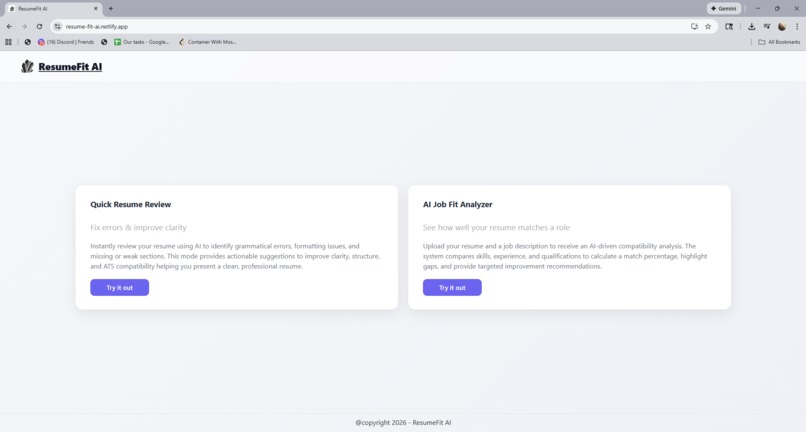 ResumeFit Ai – screenshot 2