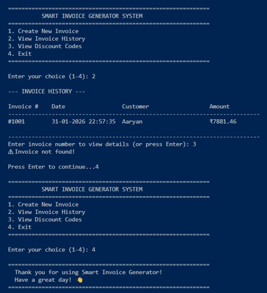 Smart Invoice Generator with Discount Codes – screenshot 3