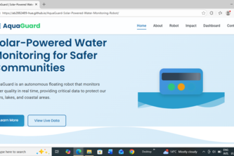 AquaGuard: Solar-Powered Water Monitoring Robot