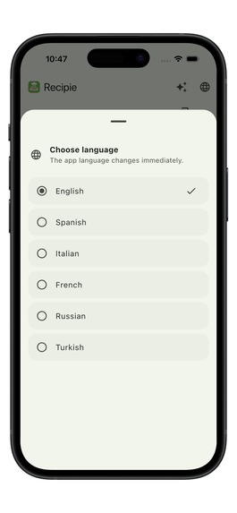 Recipie – screenshot 1