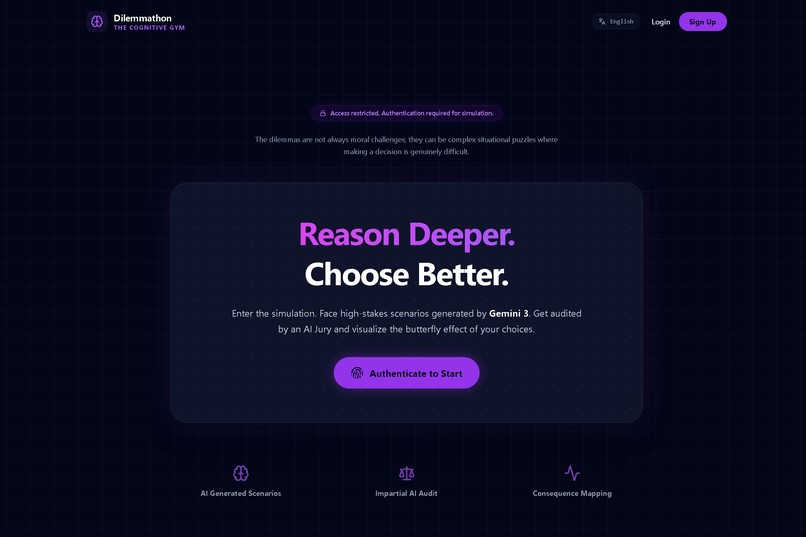 Dilemmathon – screenshot 1