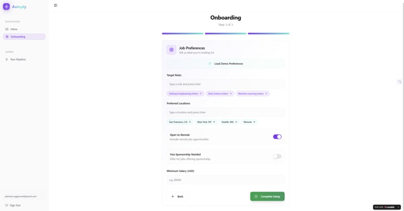 Autoply AI – screenshot 2