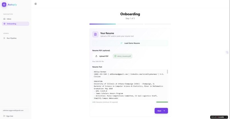 Autoply AI – screenshot 4