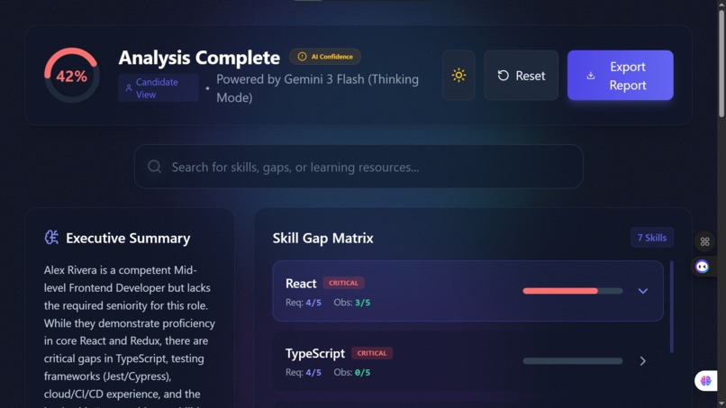 SkillGap Radar – screenshot 5