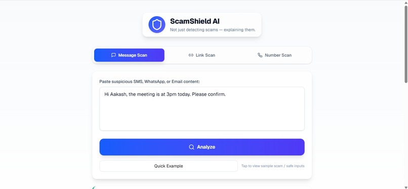AI Scam & Phishing Detection System – screenshot 4