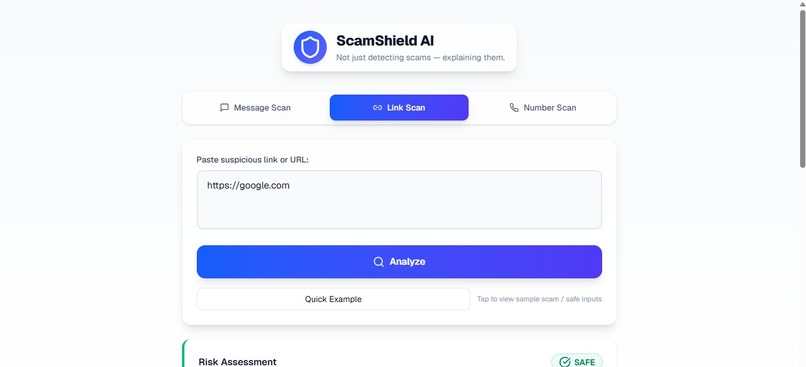 AI Scam & Phishing Detection System – screenshot 9