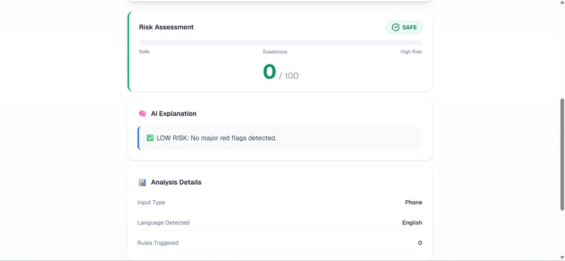 AI Scam & Phishing Detection System – screenshot 15