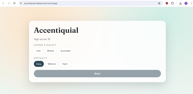 Accentiquial  – screenshot 2