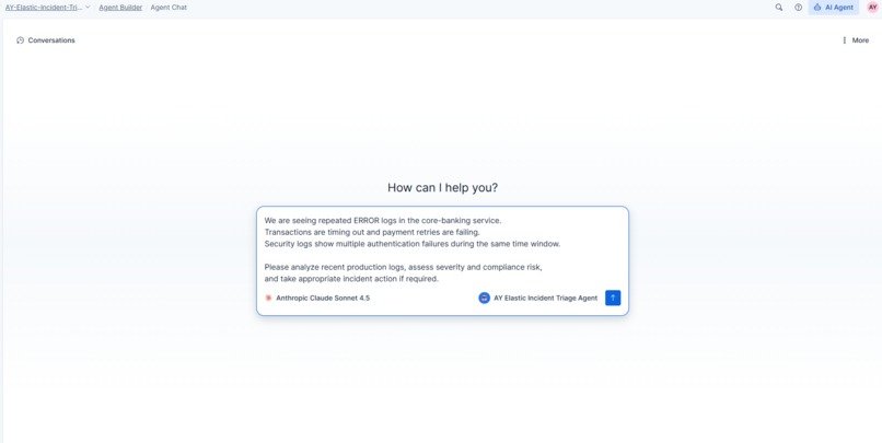 AY Elastic Incident Triage Agent – screenshot 2