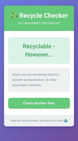 The Recycle Checker – screenshot 1